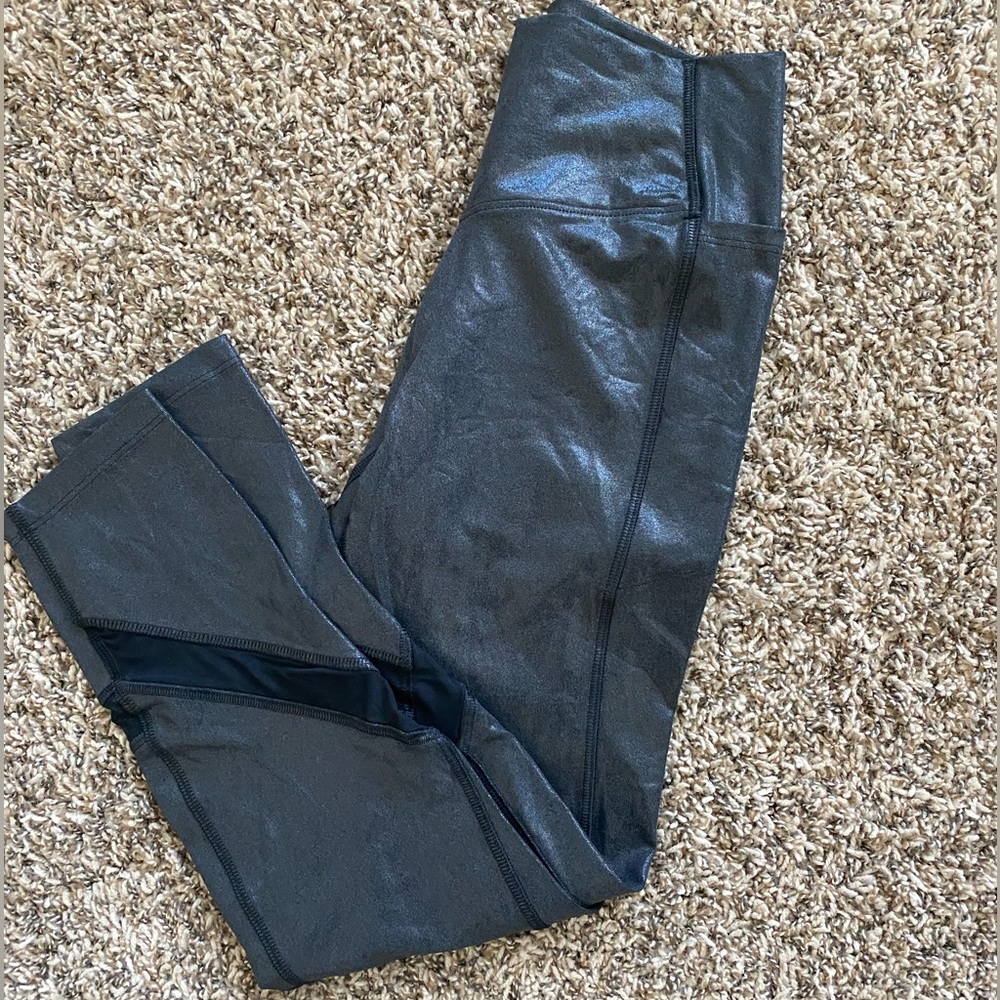 Victoria’s Secret PINK Ultimate black metallic leggings